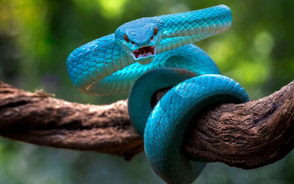 Eyelash vipers can come in different types of colours